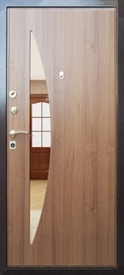 Стальные двери «АРМАДА» / Панели с зеркалами или зеркальными вставками / «Зеркало № 08»